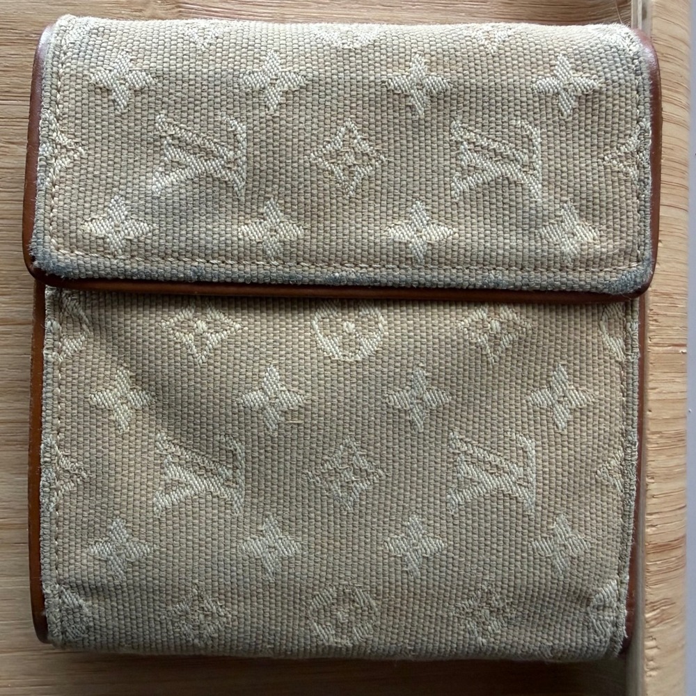 Louis‎ Vuitton Monogram Mini Wallet Designer Classic 2000s Vintage Beige y2k